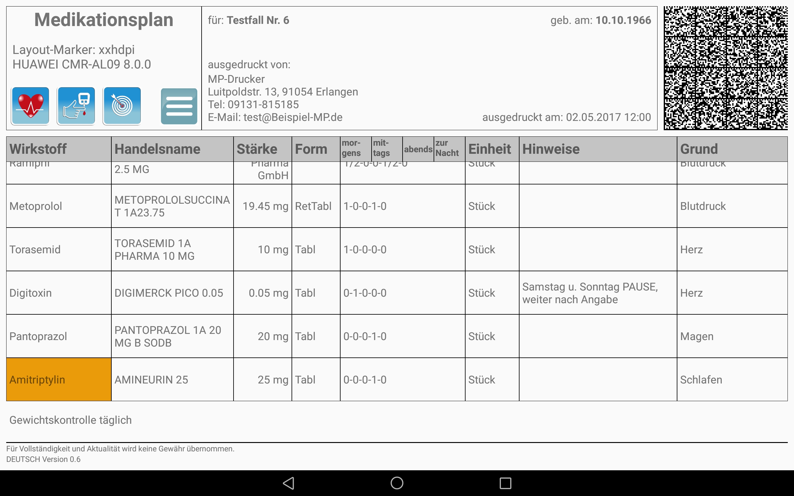 Medikationsplan 